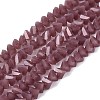 Opaque Glass Beads Strands GLAA-N019-3mm-13-1