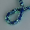 Luminous Handmade Gold Foil Glass Beads Strands FOIL-N029-02A-03-2