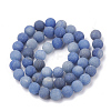 Dyed & Heated Natural Blue Aventurine Beads Strands G-T106-207-01-3