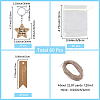 20Pcs Plywood Alloy Star Keychains KEYC-BM0001-01-2