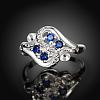 Trendy Brass Cubic Zirconia Engagement Wedding Finger Rings RJEW-BB01482-7A-2