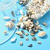 12 Styles Natural Mixed Shell Beads SSHEL-YW0001-05-4