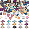 270Pcs 15 Colors Electroplated Frosted Synthetic Non-magnetic Hematite Beads G-UN0001-32-1