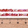 Electroplate Transparent Glass Beads Strands EGLA-Q139-01A-A12-4