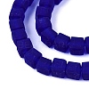 Transparent Frosted Glass Beads Strands GLAA-N072-01A-A14-3