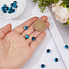 20Pcs Luminous Crackle Glass Beads GLAA-FH0001-89C-3