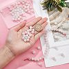 Frosted Natural Rose Quartz Round Beads Strands G-OC0003-57A-3