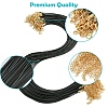 36Pcs Black Waxed Cord Necklace Making NCOR-FS0001-05G-2