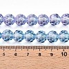 Baking Paint Transparent Glass Beads Strands LS-DGLA-A035-T10mm-A06-5
