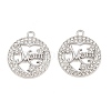 Alloy with Crystal Rhinestone Pendants FIND-C095-07P-1