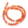 Natural Striped Agate/Banded Agate Beads Strands X-G-G582-6mm-62-2
