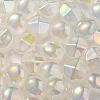 UV Plating Luminous Transparent Acrylic Beads OACR-P010-05E-3