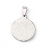 Non-Tarnish 304 Stainless Steel Pendants STAS-A062-17P-2