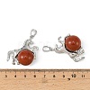 Natural & Synthetic Mixed Stone Gemstone Pendants G-D102-01P-4