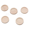 Natural Wood Cabochon Settings WOOD-WH0115-37B-A-1