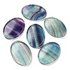 Oval Natural Fluorite Worry Stone G-R487-01K-1