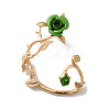 Alloy Rose Climber Wrap Around Stud Earrings for Women LS-EJEW-A096-01D-2