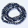 Electroplate Glass Beads Strands EGLA-A044-P4mm-A18-2