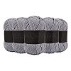 5Pcs Polyester Yarn for Knitting & Crochet YCOR-SZ0001-03G-1