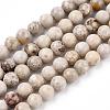Natural Maifanite/Maifan Stone Beads Strands X-G-F353-8mm-3