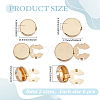 12Pcs 2 Styles Brass Cufflinks KK-ME0003-91KCG-2