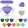 DICOSMETIC 44Pcs 11 Colors 201 Stainless Steel Enamel Charms STAS-DC0003-84-4