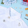 6Pcs Zinc Alloy & Rhinestone Cufflinks BUTT-PH0001-83P-4