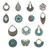 14Pcs 14 Styles Tibetan Style Alloy Pendants FIND-TA0010-61-2