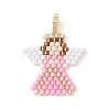 Beaded Angel Charms PALLOY-MZ01207-01-1