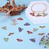 20Pcs 5 Style Alloy Enamel Pendants ENAM-SZ0004-30-4