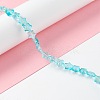 Transparent Glass Beads Strand GLAA-F112-04E-3