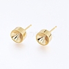 304 Stainless Steel Stud Earring Settings STAS-I088-H-02G-1