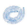 Crackle Transparent Glass Beads Strands GLAA-N068-05A-03-2