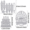 Birthday Candle & Cake Frame Metal Cutting Dies Stencils DIY-GF0001-17-3