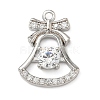 Brass Micro Pave Cubic Zirconia Pendants KK-H521-02C-P-1
