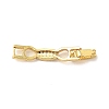 Bowknot Rack Plating Brass Clear Cubic Zirconia Watch Band Clasps ZIRC-H125-19G-2