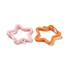 Spray Painted Alloy Key Snap Hook Clasps for Keychains FIND-L016-02-2
