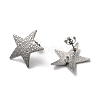 Non-Tarnish 304 Stainless Stud Earring Findings STAS-M314-02B-P-2