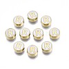Alloy Enamel Beads X-ENAM-N052-006-01R-RS-1