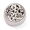 304 Stainless Steel Magnetic Diffuser Locket Aromatherapy Essential Oil Buckle AJEW-M027-12P-5