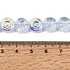 Electroplate Baking Paint Transparent Glass Beads Strands GL-CBA2ED2-05J-5