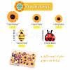 45Pcs 5 Styles Opaque Resin Cabochons CRES-YW0001-36-2
