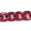 Acrylic Curb Chains AJEW-JB00505-02-3