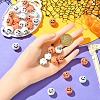 10Pcs 2 Colors Halloween UV Plating Acrylic Beads OACR-YW0003-61-5
