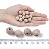 Natural Beech Wood Beads WOOD-T020-01B-4