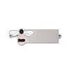 304 Stainless Steel Pink Enamel Connector Charms STAS-P377-16P-B-1