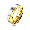 Valentine's Day Gifts Titanium Steel Couple Rings For Men RJEW-BB16492-7-3