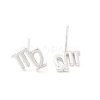 925 Sterling Silver Stud Earrings EJEW-K303-01S-06-3