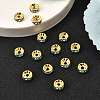 Brass Grade A Rhinestone Spacer Beads RSB038NF-13G-4