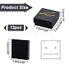 HOBBIESAY 12Pcs Hot Stamping Cardboard Jewelry Packaging Boxes CON-HY0001-02-2